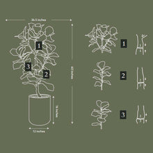 Load image into Gallery viewer, Artificial Fiddle Leaf Fig Tree with Artisan Planter CG Hunter