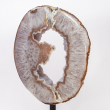 Load image into Gallery viewer, Agate Geode Ring on Fitted Rotating Stand