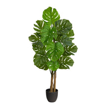 Load image into Gallery viewer, Artificial Monstera Tree UV Resistant (Indoor/Outdoor) 4’