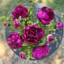 Load image into Gallery viewer, silk flower arrangement, faux centerpiece arrangement