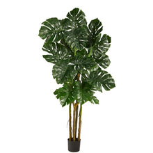 Load image into Gallery viewer, Large Artificial Monstera Tree