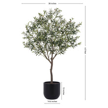 Load image into Gallery viewer, 6.5' Faux Potted Olive Tree CG Hunter