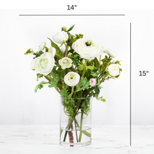 Load image into Gallery viewer, Real Touch Ranunculus Centerpiece Flower Arrangement - 15" Vivian Rose Shop
