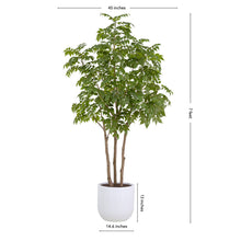 Load image into Gallery viewer, 7' Faux Potted Sumac Tree CG Hunter