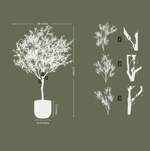 Load image into Gallery viewer, 6.5' Faux Potted Olive Tree CG Hunter