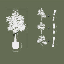 Load image into Gallery viewer, 7' Faux Potted Sumac Tree CG Hunter