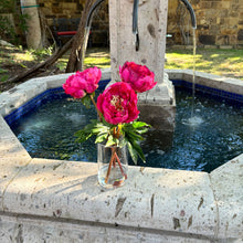 Load image into Gallery viewer, Silk peony flower arrangement in vase - 15" Vivian Rose Shop