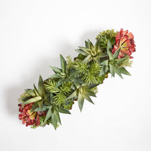Load image into Gallery viewer, Rectangular Artificial Succulent Arrangement, Natural Planter CG Hunter
