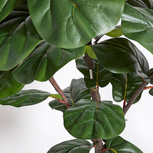 Load image into Gallery viewer, Artificial Fiddle Leaf Fig Tree with Artisan Planter CG Hunter