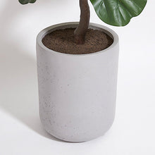 Load image into Gallery viewer, Artificial Fiddle Leaf Fig Tree with Artisan Planter CG Hunter