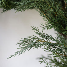Load image into Gallery viewer, 30" Faux Evergreen Cedar Wreath