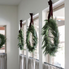 Load image into Gallery viewer, 30" Faux Evergreen Cedar Wreath