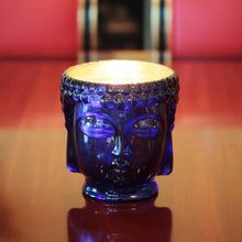 Load image into Gallery viewer, Caesonia | 24K Gold Sapphire Blue Glass Buddha Royale Thompson Ferrier