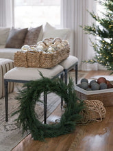 Load image into Gallery viewer, 30" Faux Evergreen Cedar Wreath