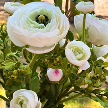 Load image into Gallery viewer, Real Touch Ranunculus Centerpiece Flower Arrangement - 15" - Vivian Rose Shop