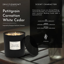 Load image into Gallery viewer, 55oz Petitgrain | Carnation | White Cedar Candle (Inspired by YSL L'Homme®) Stone Candles