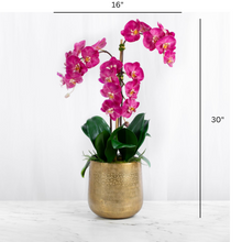 Load image into Gallery viewer, Artificial Orchid Arrangement | Tall Orchid Centerpiece Vivian Rose Shop