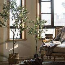 Load image into Gallery viewer, Artificial Silk Faux Olive Tree In Pot RusticReach