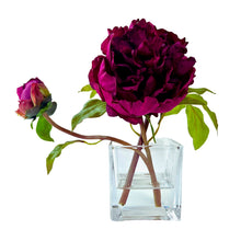 Load image into Gallery viewer, faux peony in vase