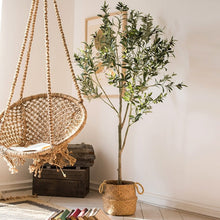 Load image into Gallery viewer, Artificial Silk Faux Olive Tree In Pot RusticReach