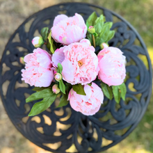 Load image into Gallery viewer, peonies arrangement luxury home decor silk flower arrangement