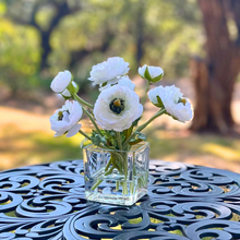 Load image into Gallery viewer, Faux Ranunculus Flower Arrangement - 8" - Vivian Rose Shop