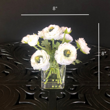 Load image into Gallery viewer, Faux Ranunculus Flower Arrangement - 8" - Vivian Rose Shop