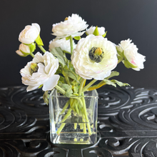 Load image into Gallery viewer, Faux Ranunculus Flower Arrangement - 8" - Vivian Rose Shop
