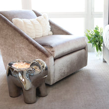 Load image into Gallery viewer, Silver Grand Elephant Candle Thompson Ferrier