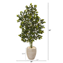 Load image into Gallery viewer, tall fake ficus tree in planter