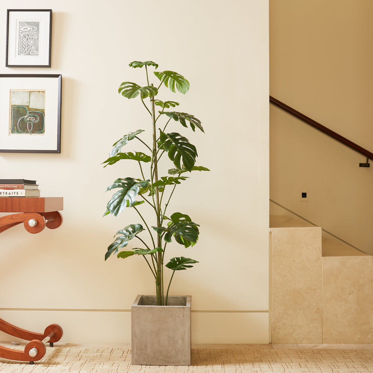 monstera deliciosa fake plant 5' Artificial Monstera Tree – Vivian Rose Shop