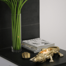Load image into Gallery viewer, Gold Grand Alligator Candle Thompson Ferrier

