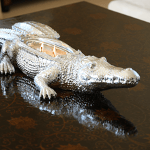 Load image into Gallery viewer, Silver Grand Alligator Candle Thompson Ferrier
