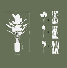 Load image into Gallery viewer, 8' Bird of Paradise Tree in Modern Gray Planter
