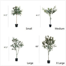 Load image into Gallery viewer, Artificial Silk Faux Olive Tree In Pot RusticReach
