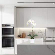 Load image into Gallery viewer, Faux Orchid Plant in Square Vase - 20" Vivian Rose Shop
