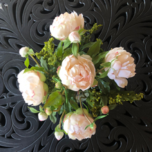 Load image into Gallery viewer, faux floral arrangement in vase_silk flower centerpiece
