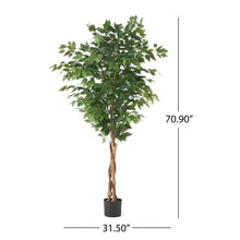 Load image into Gallery viewer, Realistic Artificial Ficus Tree
