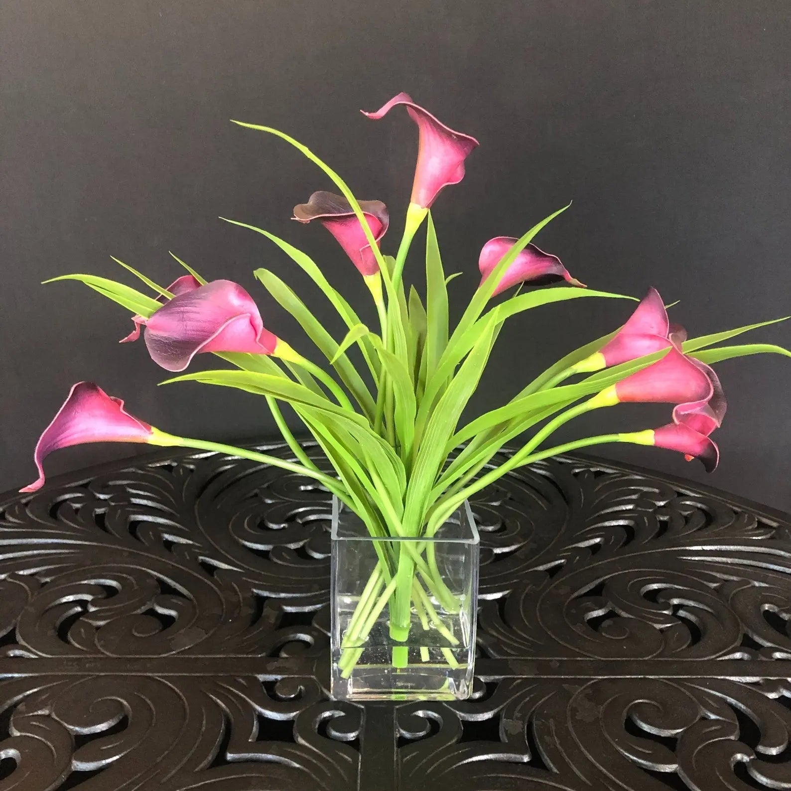 silk flower arrangements calla lilies Silk Flower Arrangement White Calla Lilies