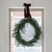 Load image into Gallery viewer, 30" Faux Evergreen Cedar Wreath
