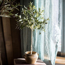 Load image into Gallery viewer, Artificial Silk Faux Olive Tree In Pot RusticReach
