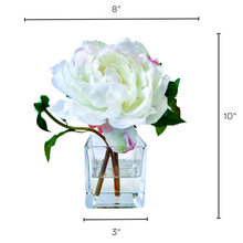 Load image into Gallery viewer, faux peony flower arrangement
