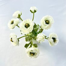Load image into Gallery viewer, Faux Ranunculus Flower Arrangement - 8&quot; - Vivian Rose Shop
