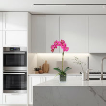 Load image into Gallery viewer, Faux Orchid Plant in Square Vase - 20" Vivian Rose Shop
