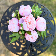 Load image into Gallery viewer, peonies centerpiece arrangement floral table centerpiece 
