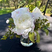 Load image into Gallery viewer, white peony flower arrangement
